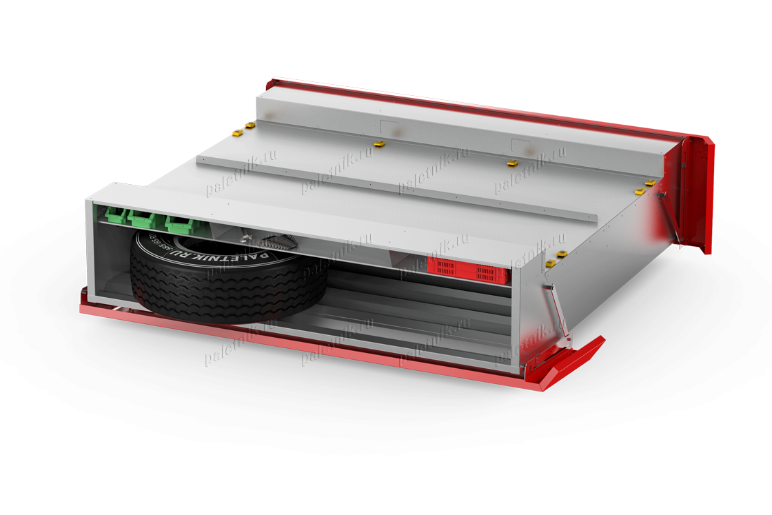 Паллетный ящик с дополнительным отсеком под инструмент , тип VRZ_PIN